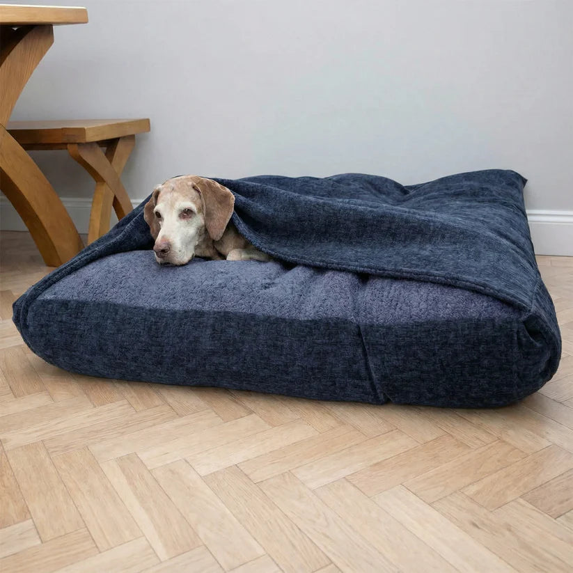 NEW RANGE Snuggle Sack Dog Bed by Collared Creatures Navy Blue