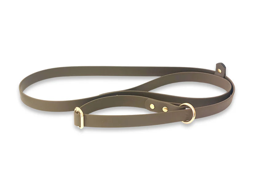 Waterproof Biothane Slip Lead Olive