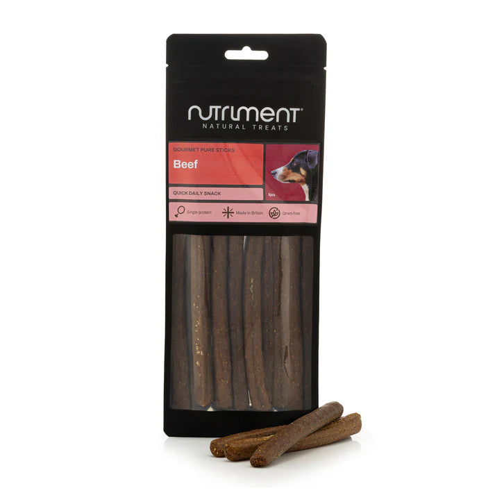 Gourmet 100% Pure Beef Sticks for Dogs | Natural Grain-Free Hypoallergenic Dog Treats