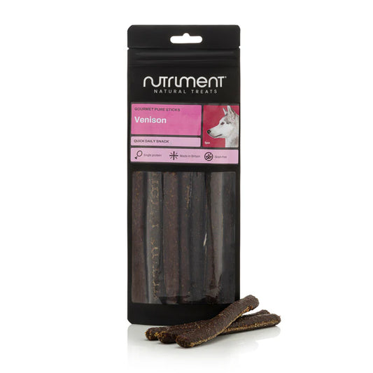 Gourmet 100% Pure Venison Sticks for Dogs | Natural Grain-Free Hypoallergenic Dog Treats