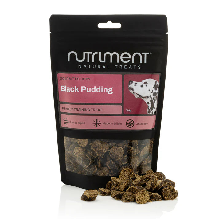 Black Pudding Gourmet Slices for Dogs, Training Treats