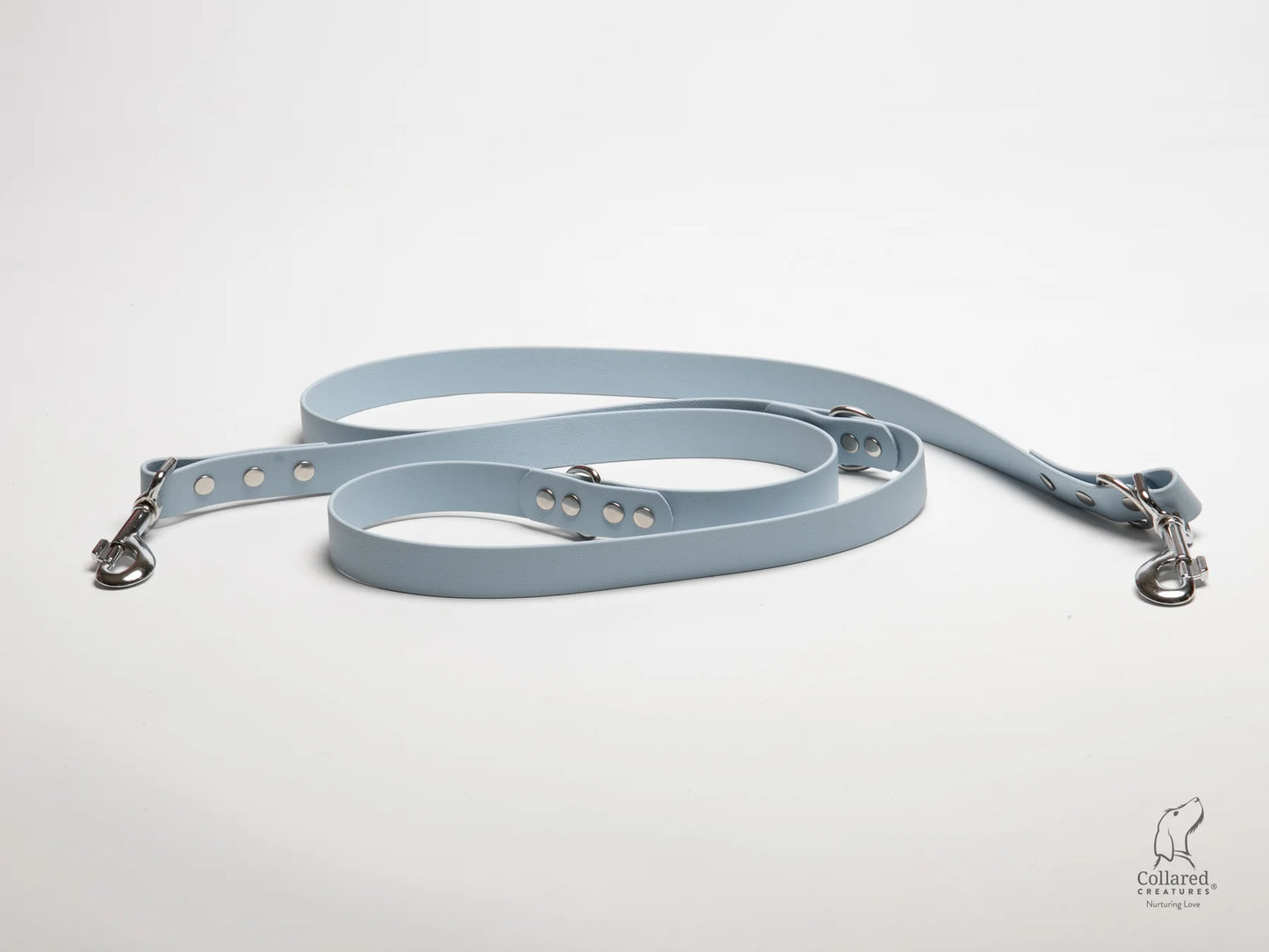 waterproof Training dog leads UK made Pastel Blue