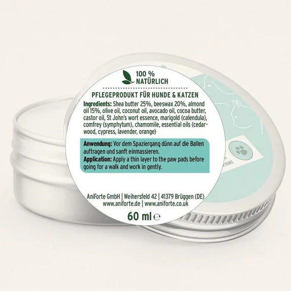 Aniforte paw balm ingredients