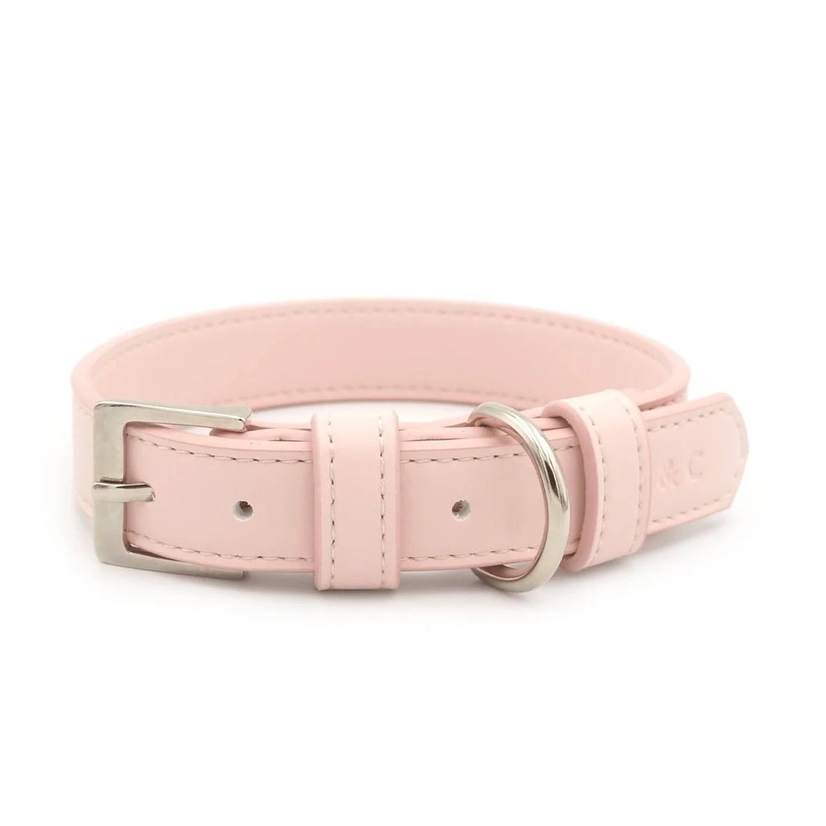 Pink Luxury Vegan Leather Dog Collar | Ralph & Co.