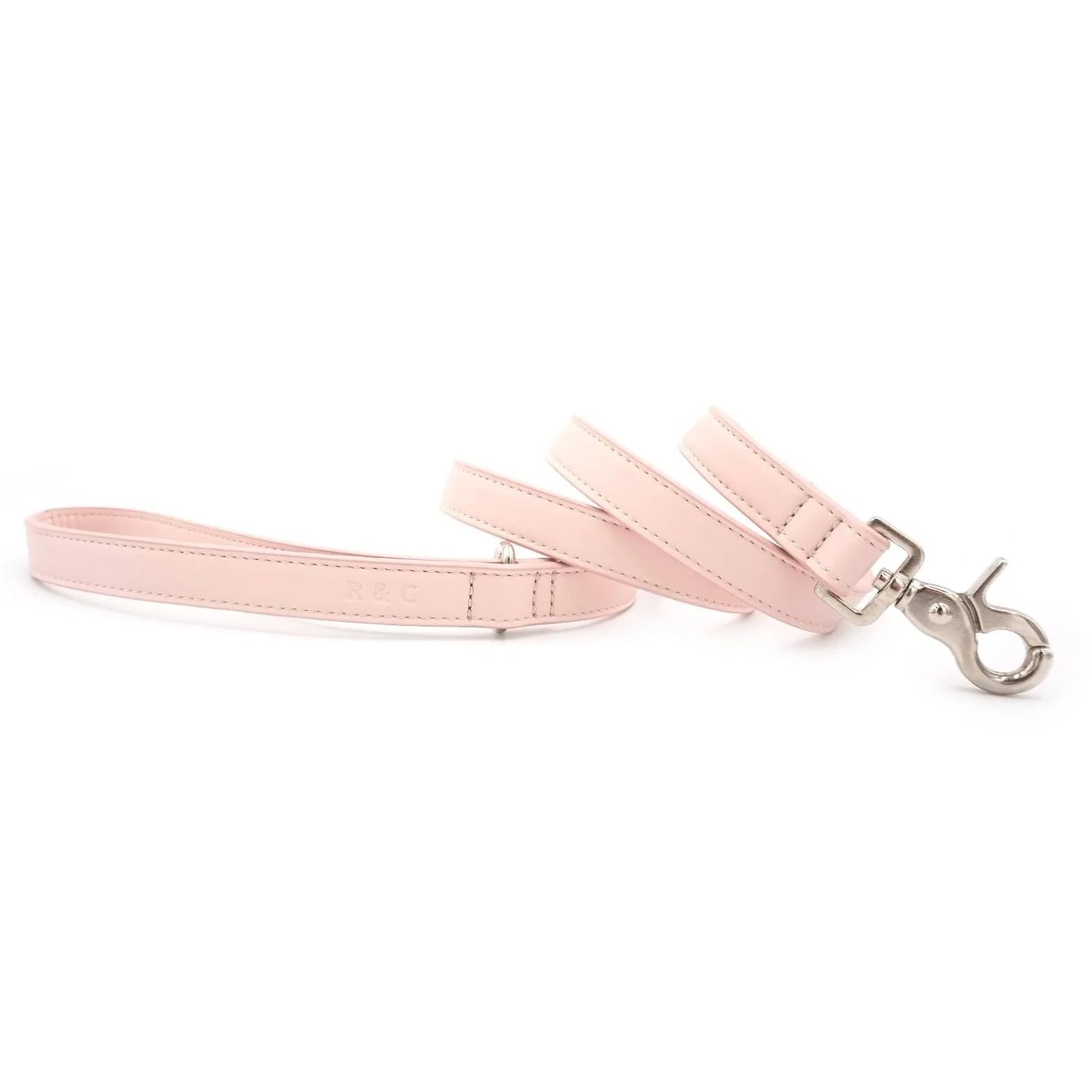 Soft Pink Leather Dog Lead | Vegan Leather | Ralph & Co