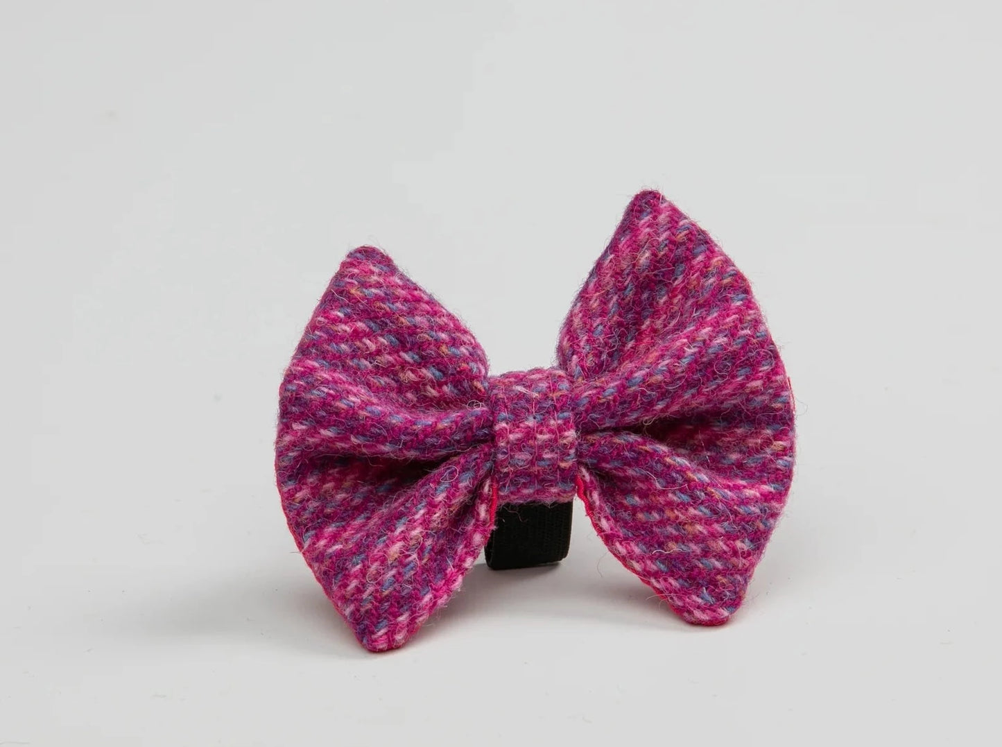 Harris tweed Dog Bow Tie Pink koana