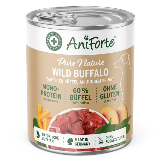 AniForte wild buffalo canned food for dogs