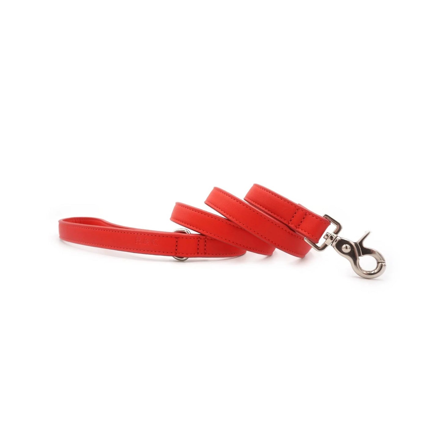 The Red Leather Dog Lead | Vegan Leather | Ralph & Co