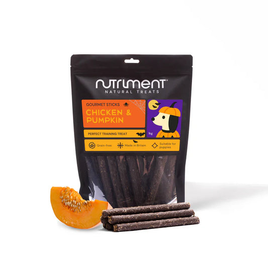 Natural treats with chicken and pumpkin flavour 