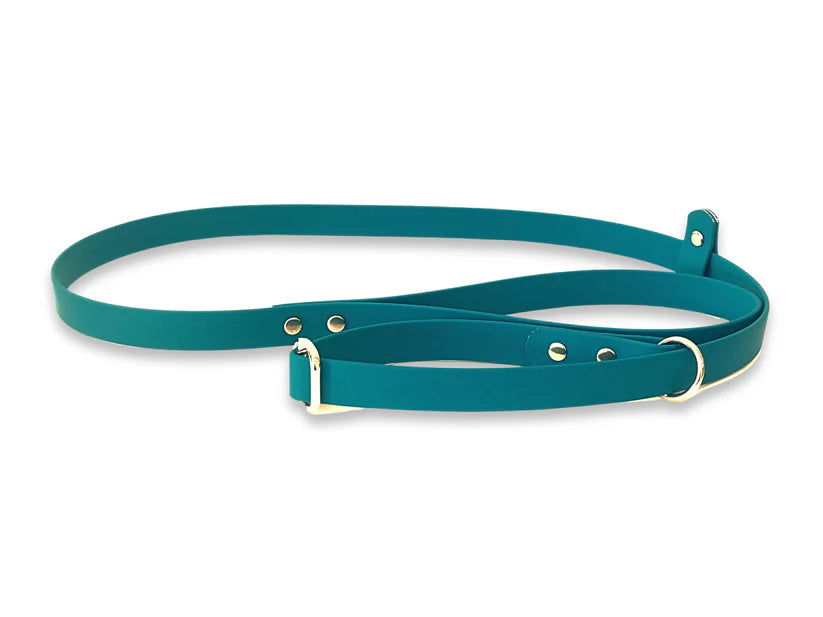 Waterproof Biothane Slip Lead Teal