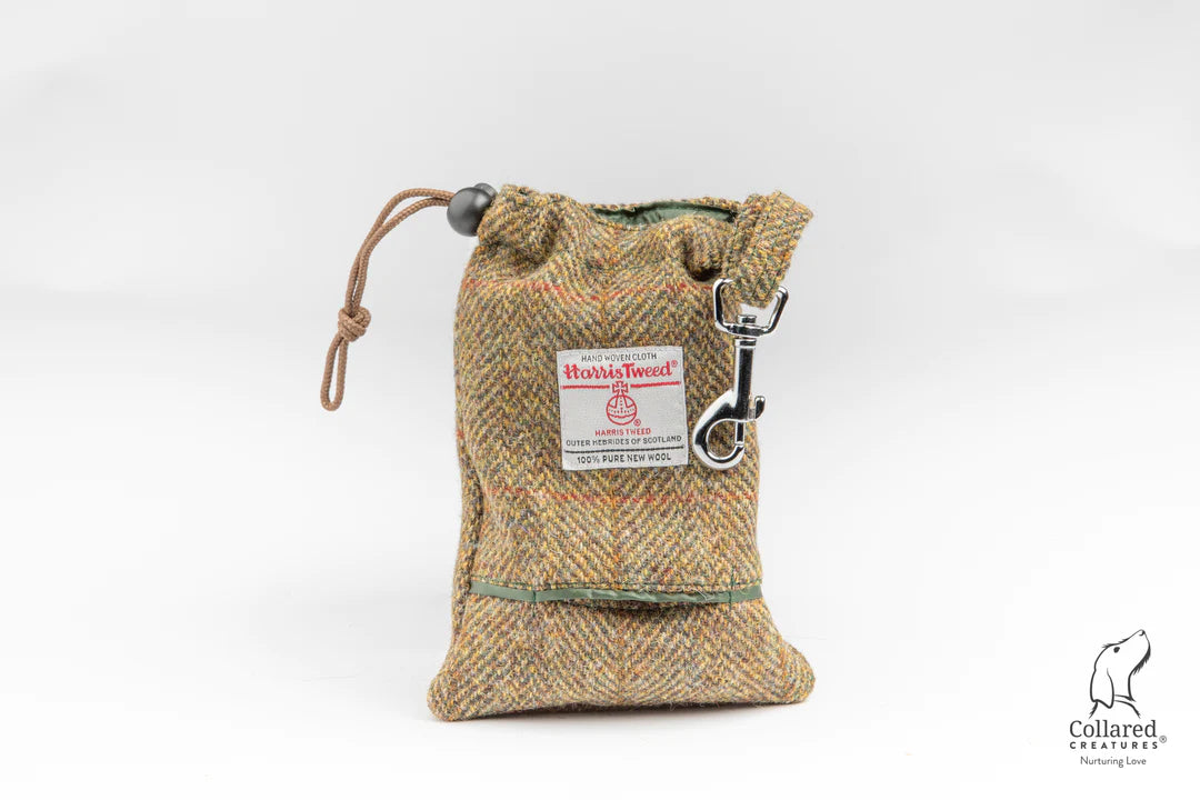 Harris Tweed dog Treat Bag Totally Traditional herringbone