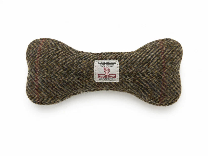 Harris Tweed Bone Dog Toy Totally Traditional  