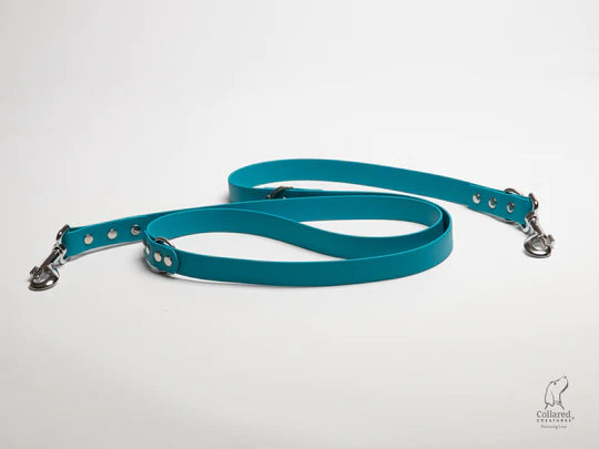 waterproof Training dog leads UK made Turquoise