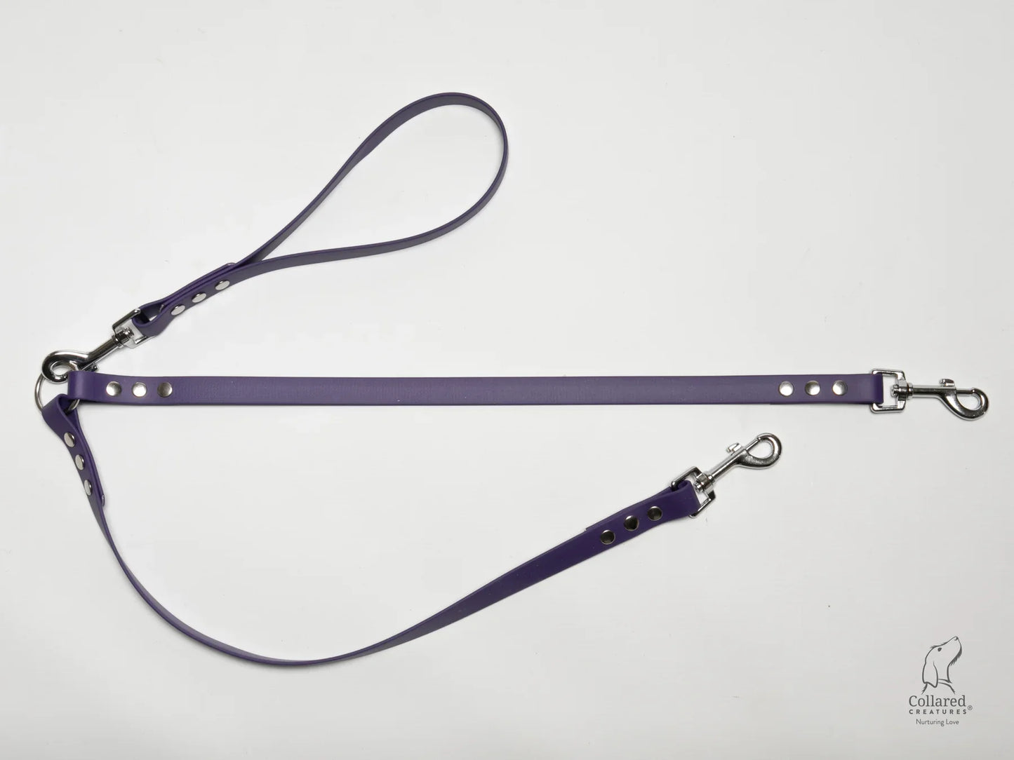 waterproof Split dog leads UK made Violet