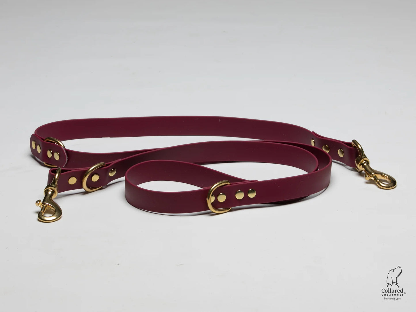 waterproof Training dog leads UK made WIne