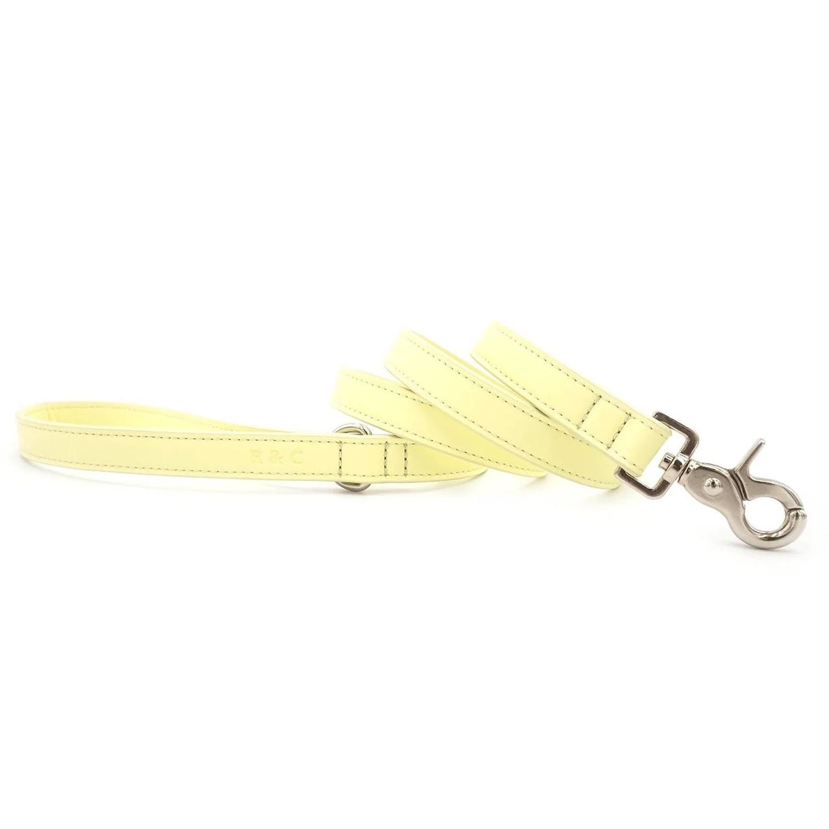Yellow Leather Dog Lead | Vegan Leather | Ralph & Co