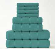 Personalised embroidered towel Turquoise