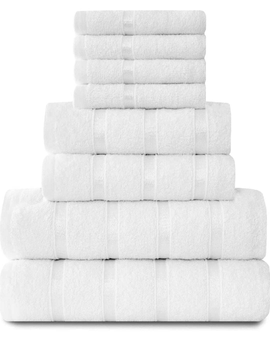 Personalised embroidered towel White